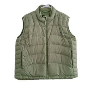 Cabela’s 650 Fill Goose Down Puffer Vest Green Gorpcore Outdoor Womens L Outdoor